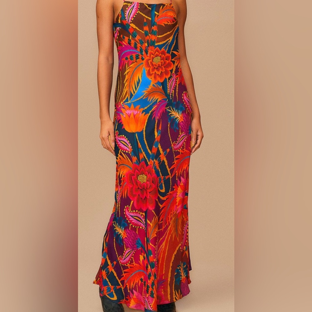 FARM Rio Floral Maxi Dress - Vintage Wave NWT